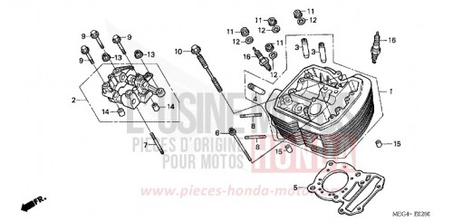 FRONT CYLINDER HEAD VT750CA7 de 2007